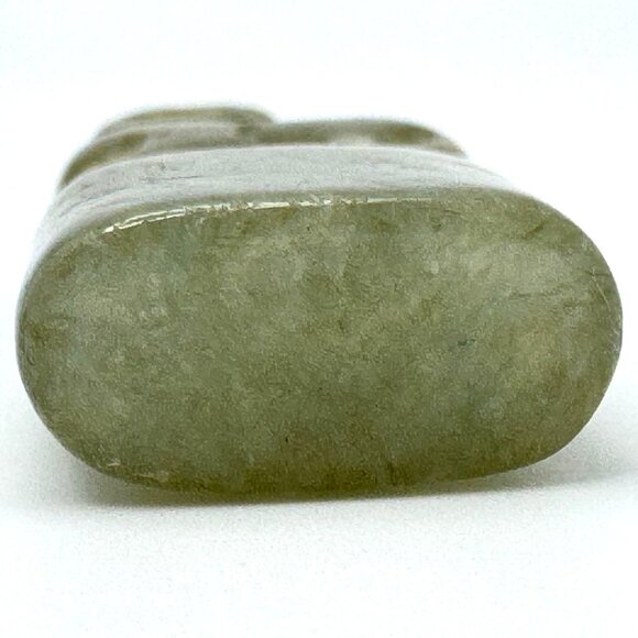 Jade Stone Seal Chop Carving of a Chinese Mythical Beast Foo Dog Vintage #7 - Picture 5 of 8